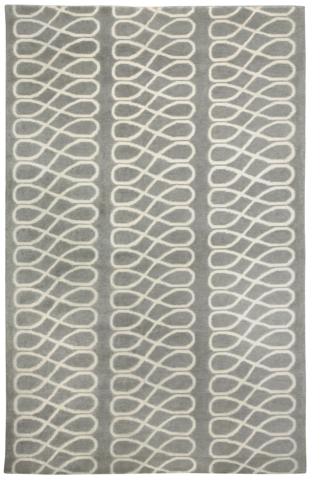 Capel Twirl 1929 Light Charcoal Cream 360 Area Rug