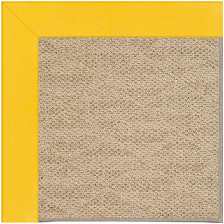 Capel Zoe-Cane Wicker 1990 Summertime Yellow Area Rug Rectangle/Vertical Stripe Rectangle