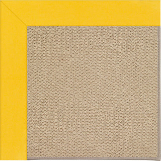 Capel Zoe-Cane Wicker 1990 Summertime Yellow Area Rug Rectangle/Vertical Stripe Rectangle