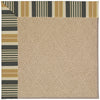 Capel Zoe-Cane Wicker 1990 Black Stripe Area Rug Rectangle/Vertical Stripe Rectangle