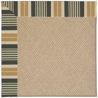 Capel Zoe-Cane Wicker 1990 Black Stripe Area Rug Rectangle/Vertical Stripe Rectangle