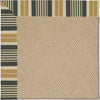 Capel Zoe-Cane Wicker 1990 Black Stripe Area Rug Rectangle/Vertical Stripe Rectangle