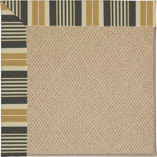 Capel Zoe-Cane Wicker 1990 Black Stripe Area Rug Rectangle/Vertical Stripe Rectangle
