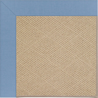 Capel Zoe-Cane Wicker 1990 Medium Blue Area Rug Rectangle/Vertical Stripe Rectangle