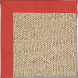 Capel Zoe-Cane Wicker 1990 Sunset Red Area Rug Rectangle/Vertical Stripe Rectangle