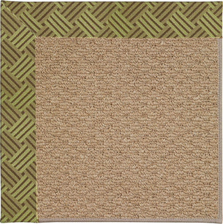Capel Zoe-Raffia 1992 Mossy Green Area Rug Rectangle/Vertical Stripe Rectangle