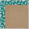 Capel Zoe-Raffia 1992 Sea Green Area Rug Rectangle/Vertical Stripe Rectangle