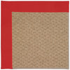 Capel Zoe-Raffia 1992 Red Area Rug Rectangle/Vertical Stripe Rectangle