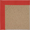Capel Zoe-Raffia 1992 Red Crimson Area Rug Rectangle/Vertical Stripe Rectangle
