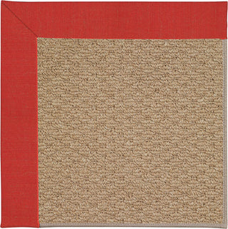 Capel Zoe-Raffia 1992 Red Crimson Area Rug Rectangle/Vertical Stripe Rectangle