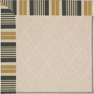 Capel Zoe-White Wicker 1993 Black Stripe Area Rug Rectangle