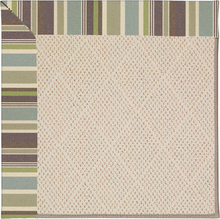 Capel Zoe-White Wicker 1993 Blue Stripe Area Rug Runner