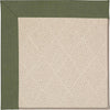 Capel Zoe-White Wicker 1993 Plant Green Area Rug Rectangle/Vertical Stripe Rectangle