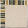 Capel Zoe-White Wicker 1993 Black Stripe Area Rug Rectangle/Vertical Stripe Rectangle