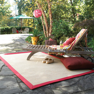 Capel Zoe-Sisal 1995 Red Area Rug Rectangle Roomshot Image 1 Feature