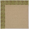 Capel Zoe-Sisal 1995 Mossy Green Area Rug Rectangle/Vertical Stripe Rectangle