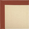 Capel Zoe-Beach Sisal 2009 Strawberry Area Rug Rectangle/Vertical Stripe Rectangle