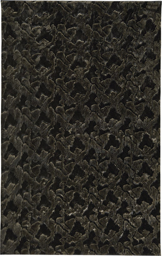 Capel Cozy Shag 2039 Coal Area Rug Rectangle/Vertical Stripe Rectangle