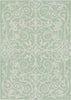 Couristan Monaco Summer Quay Ivory/Lt Green Area Rug