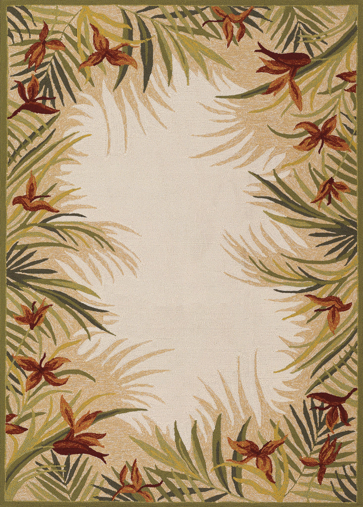 Couristan Covington Tropic Gardens Sand/Multi Area Rug