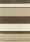 Couristan Super Indo Natural Retro Stripe Linen/Beige/White Area Rug