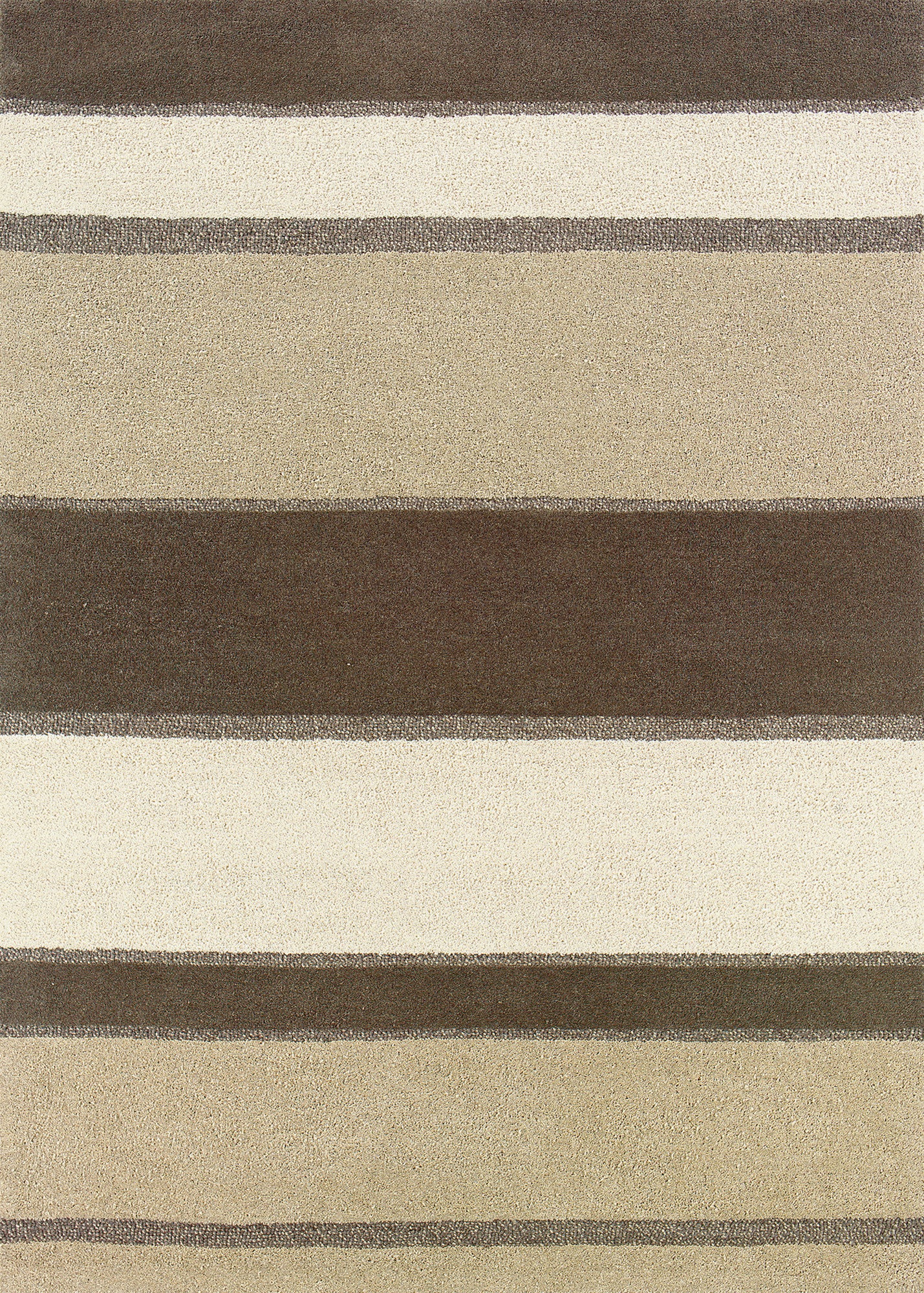 Couristan Super Indo Natural Retro Stripe Linen/Beige/White Area Rug