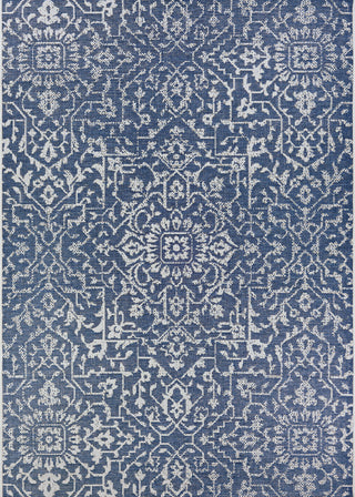 Couristan Monte Carlo Palmette Navy/Ivory Area Rug main image