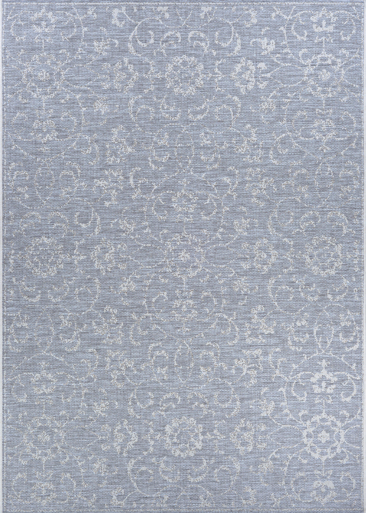 Couristan Monte Carlo Summer Vines Pewter/Ivory Area Rug main image