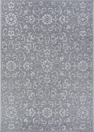 Couristan Monte Carlo Summer Vines Dark Grey/Ivory Area Rug main image