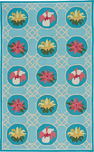 Capel Anthony Baratta Lattice 2337 Sky Blue Area Rug Rectangle/Vertical Stripe Rectangle