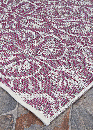 Couristan Marseille Cassis Plum Area Rug Close Up Image