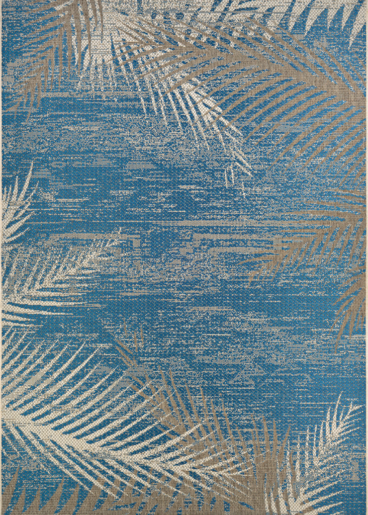 Couristan Monaco Tropical Palms Ocean Area Rug main image