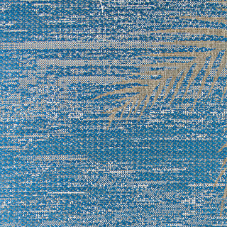 Couristan Monaco Tropical Palms Ocean Area Rug Pile Image