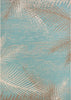 Couristan Monaco Tropical Palms Aqua Area Rug main image