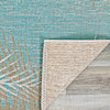 Couristan Monaco Tropical Palms Aqua Area Rug Main