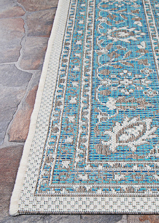 Couristan Marseille Carmoux Azure Area Rug Corner Image