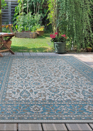 Couristan Marseille Carmoux Azure Area Rug Lifestyle Image Feature