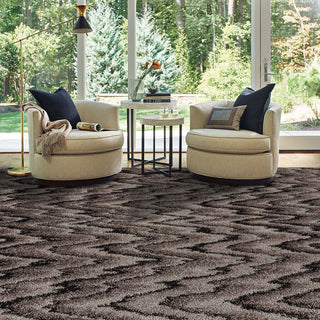 Capel Mineral-Flamestitch 2440 Granite Area Rug Rectangle Roomshot Image 1 Feature