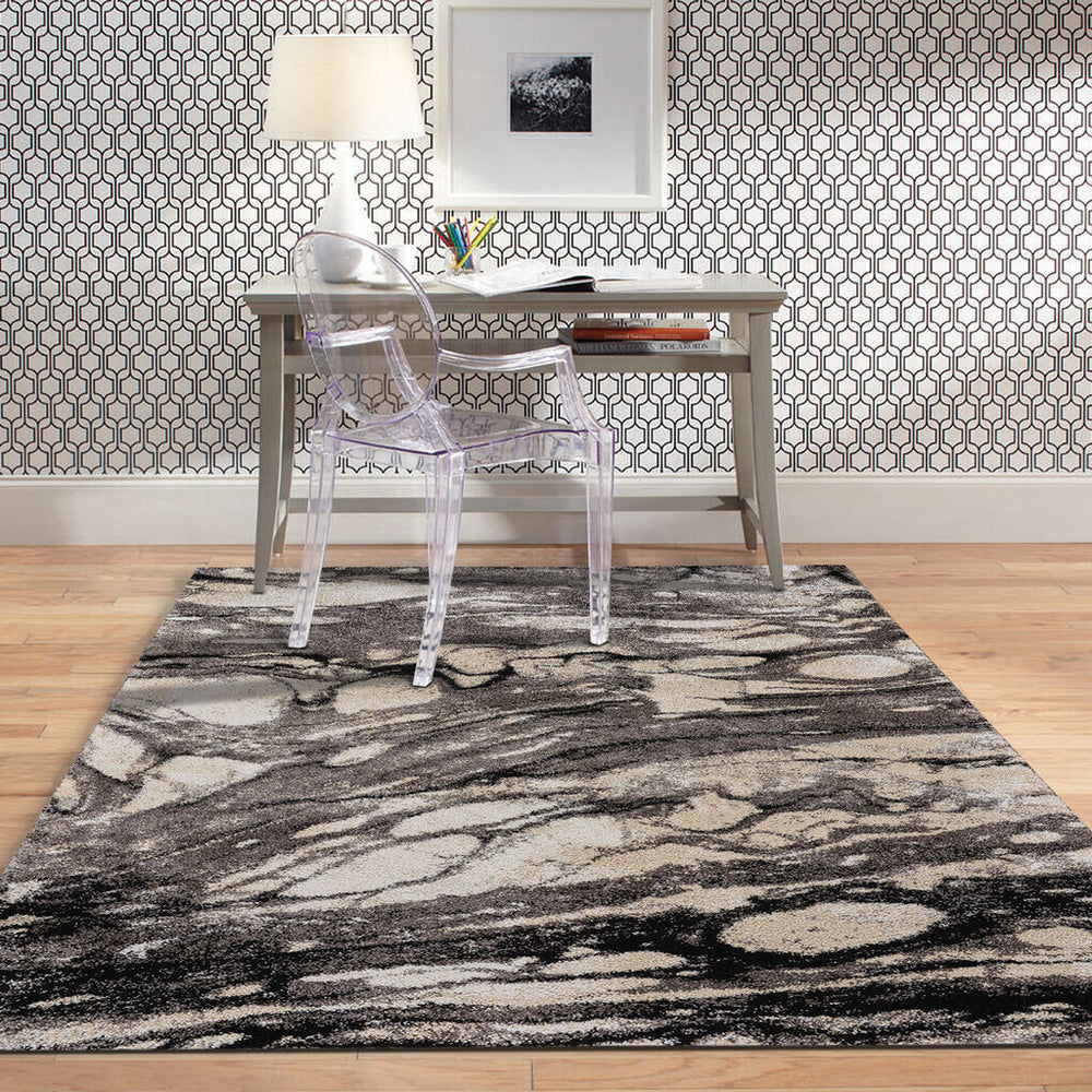 Capel Mineral-Marble 2441 Granite Area Rug Rectangle Roomshot Image 1 Feature