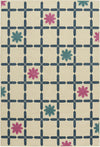 Capel Aster Flores 2470 Blue 450 Area Rug by Genevieve Gorder Rectangle