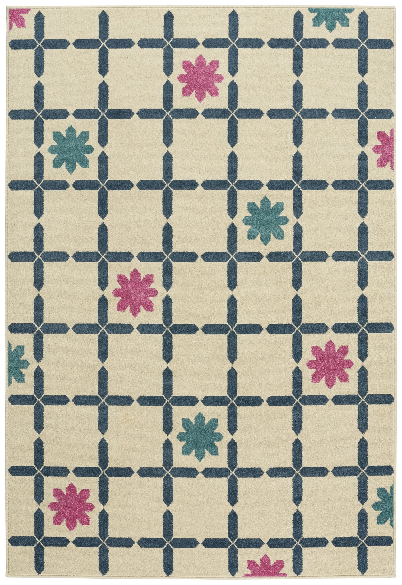Capel Aster Flores 2470 Blue 450 Area Rug by Genevieve Gorder main image