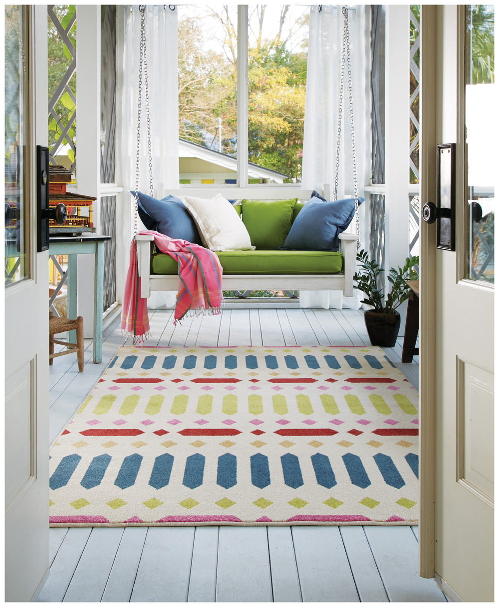 Capel Aster Puerta 2472 Blue Green 425 Area Rug by Genevieve Gorder Alternate View Feature
