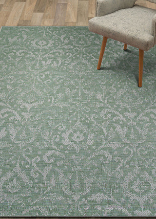 Couristan Marseille St Marcel Vert Area Rug Lifestyle Image