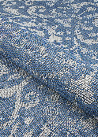 Couristan Marseille St Marcel Blue Area Rug Detail Image