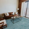 Capel Wales 2500 Azure Area Rug Rectangle Roomshot Image 1 Feature