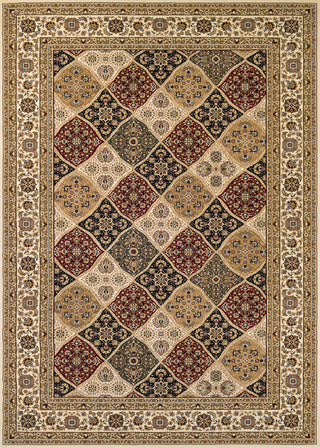 Couristan Antalya Ankara Cream/Ruby Area Rug