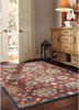 Capel Avanti-Keshan 2538 Red Navy Area Rug Rectangle Roomshot Image 1 Feature