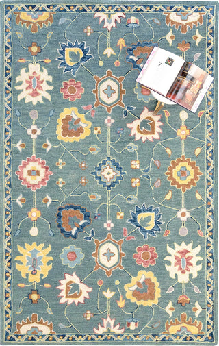 Capel Shakta-Mahal 2543 Azure Area Rug Rectangle Roomshot Image 1 Feature