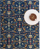 Capel Shakta-Serapi 2544 Midnight Blue Area Rug Rectangle Roomshot Image 1 Feature