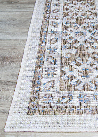 Couristan Charm Woodburn Ivory-sand Area Rug Corner Image